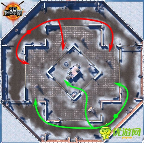 掌握伏擊戰(zhàn)！《3D坦克爭(zhēng)霸》地圖路線選擇