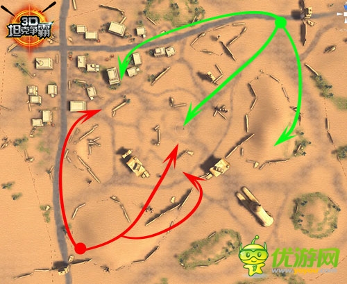 掌握伏擊戰(zhàn)！《3D坦克爭(zhēng)霸》地圖路線選擇