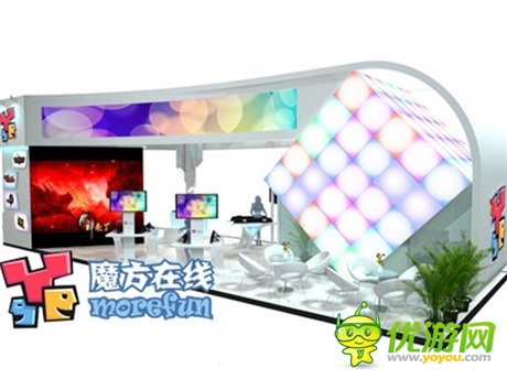 魔方在線(xiàn)展臺(tái)搭建完成 多款游戲亮相CJ