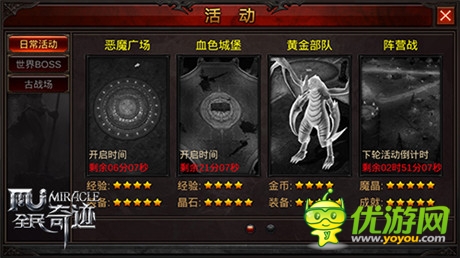 精心策劃《全民奇跡》日?；顒?dòng)系統(tǒng)爆料