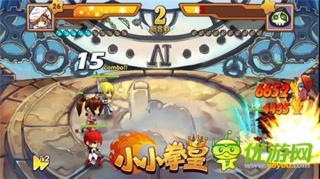 輕劃指尖暢爽云巔《小小拳皇》暴力連擊體驗